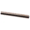 3 row PCB header strip with standard 2.54mm spacing, gold plated contacts and 40 pins per row.