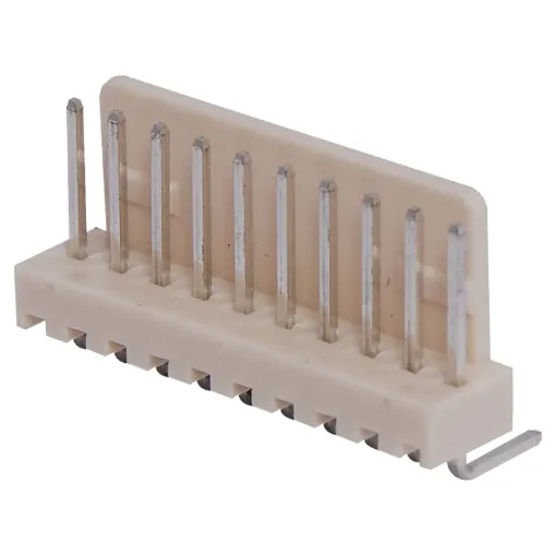 10 Way.
PCB Mount.
90° Pins.
Rated at 3A.