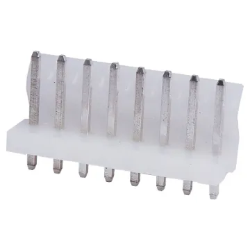 8 Way.
PCB Mount.
Straight Pin Header.
3.96mm Spacing.
Rated at 7A.
Includes Crimp Pins.