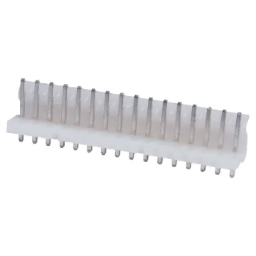 16 Way.
PCB Mount.
Straight Pin Header.
3.96mm Spacing.
Rated at 7A.
Includes Crimp Pins.