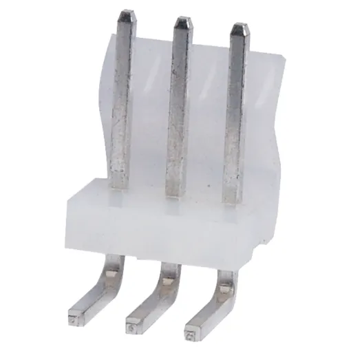 3 Way.
PCB Mount.
90 Deg. Pin Header.
3.96mm Spacing.
Rated at 7A.
Includes Crimp Pins.