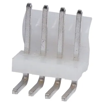 4 Way.
PCB Mount.
90 Deg. Pin Header.
3.96mm Spacing.
Rated at 7A.
Includes Crimp Pins.