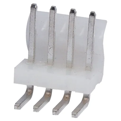 4 Way.
PCB Mount.
90 Deg. Pin Header.
3.96mm Spacing.
Rated at 7A.
Includes Crimp Pins.
