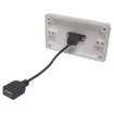 Flylead Wallplate fitted with USB 2.0 connection Type A.