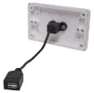 USB Type B wallplate Rear is fitted with 150mm fly lead and USB Type A plug for easy connection.