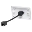 Wallplate fitted with RJ45 Cat6 connection. 150mm fly lead on rear.
