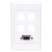 Flylead Type VGA Plates are fitted with HD9 female VGA connector.