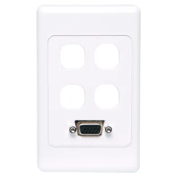 Flylead Type VGA Plates are fitted with HD9 female VGA connector.