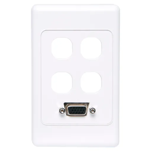Flylead Type VGA Plates are fitted with HD9 female VGA connector.