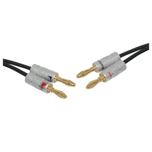 A high quality speaker lead fitted with gold plated banana plugs.