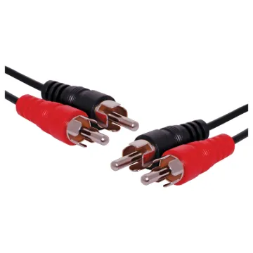 Dual RCA to Dual RCA Male Cable, 5m.