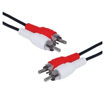 Dual RCA to Dual RCA Male Cable, 5m. (BULK Version- No packaging version)