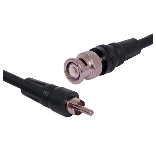 75 Ohm BNC Male to RCA Male Video Cable, 3m.