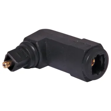 Connects toslink cables into the rear of flat screen TVs or sound bars. Swivels each way to for allow 90° bend in both directions.