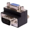 90&deg VGA DE15 Male to Female Adaptor.