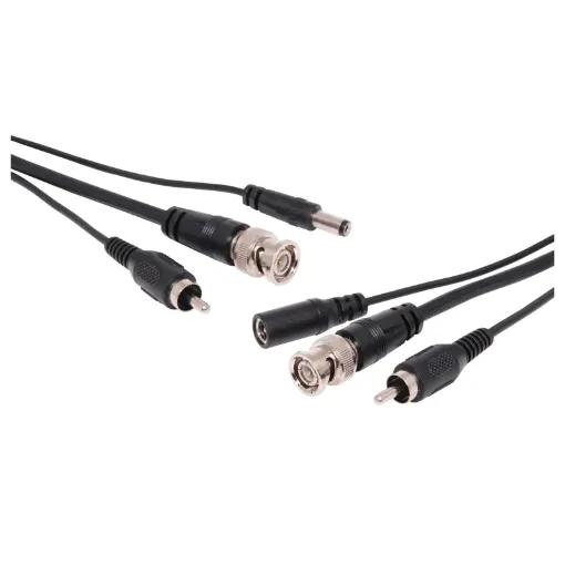 Camera Extension Lead

Save time and moneyby running power, audio and video to your cameras in a single cable run. 15m length. 2.1mm DC power, RCA audio, BNC video.