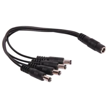 2.1mm DC socket to 4 x 2.1mm DC plugs. Lead is 0.20m in length.