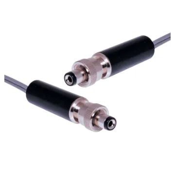 locking 2.1mm DC plug to locking 2.1mm DC plug, 0.5m.