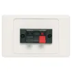Single spring terminal for speaker connection.