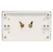 Quality Pro series wall plates with gold plated RCA sockets.