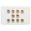 Fitted with back to back connectors for easy hookup.