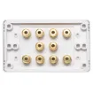 Fitted with back to back connectors for easy hookup.