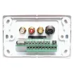 Fitted with a combination of "back to back" connectors and screw terminals. VGA connector & 3.5mm audio are via screw terminals. All other connections (RCA, S-Video &ampampamp USB Type A) are "back to back".