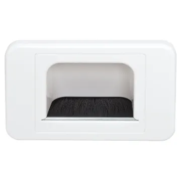 For use with minimal wall clearance, such as behind cabinetry.