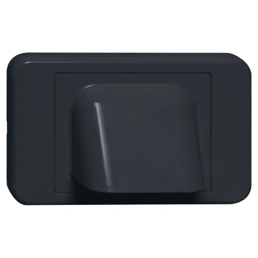 This unique wallplate allows cables to enter the wall cavity space without the need for interconnect wallplates in between.