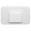 Similar to the P 6895A white wallplate, with a slimmer profile for fitting behind cabinets.
