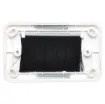 Similar to the P 6895A white wallplate, with a slimmer profile for fitting behind cabinets.
