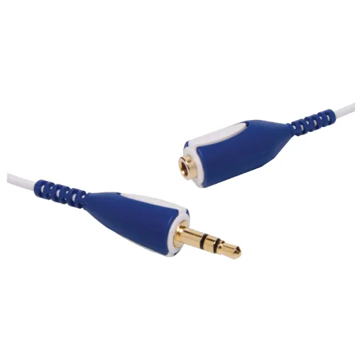 3.5mm Stereo Plug to 3.5mm Stereo Socket Lead, 3m.