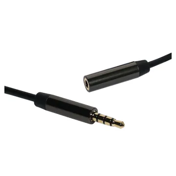 4 pole TRRS for use with wired headsets/phones.