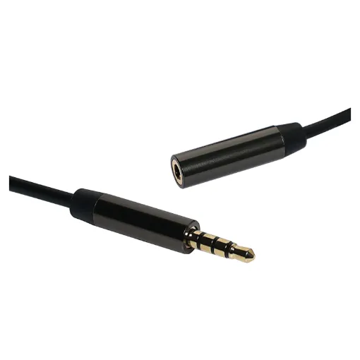 4 pole TRRS for use with wired headsets/phones.