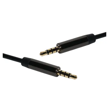 4 pole TRRS for use with wired headsets/phones.