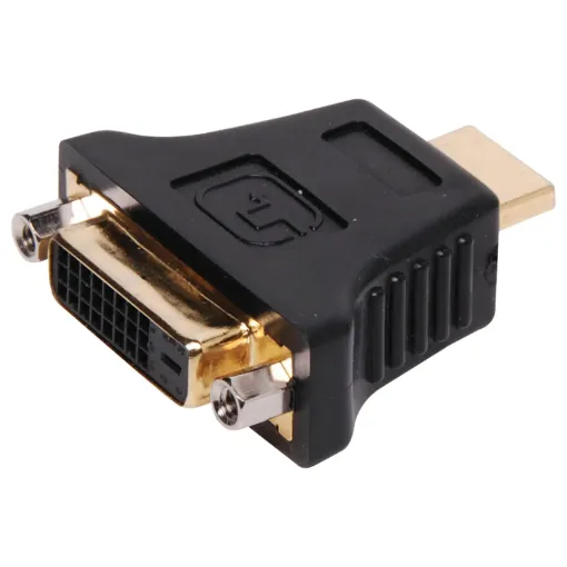 HDMI Plug to DVI-D socket adaptor.