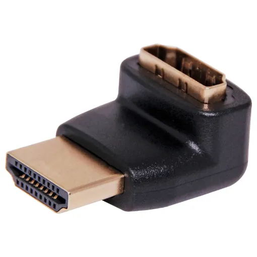 Right Angle HDMI Adaptor. Upward direction adaptor.