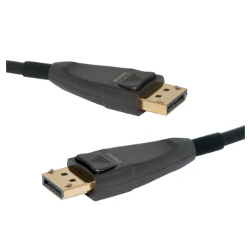 This range of Optical DisplayPort male to male leads have been constructed and designed using hybrid fibre and copper cable to ensure high-definition performance.