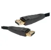 This range of Optical DisplayPort male to male leads have been constructed and designed using hybrid fibre and copper cable to ensure high-definition performance.  DisplayPort Male Lead, 1.8m.