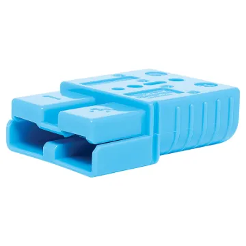 Anderson style blue 120A DC power connector.