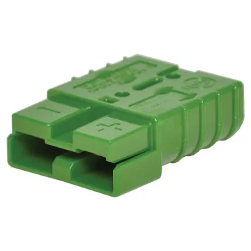 Anderson style green 50A DC power connector.