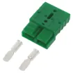 Anderson style green 50A DC power connector.