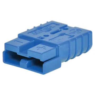 Anderson style blue 50A DC power connector.