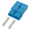 Anderson style blue 50A DC power connector.