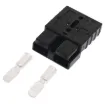 Anderson style black 50A DC power connector.
