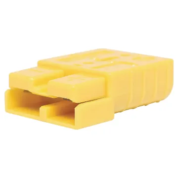 Anderson style yellow 50A DC power connector.