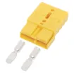 Anderson style yellow 50A DC power connector.