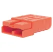 Anderson style orange 50A DC power connector.