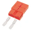Anderson style orange 50A DC power connector.