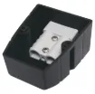 This Anderson style connector features an enclosure for surface mounting on vehicle cabinets or bodywork.